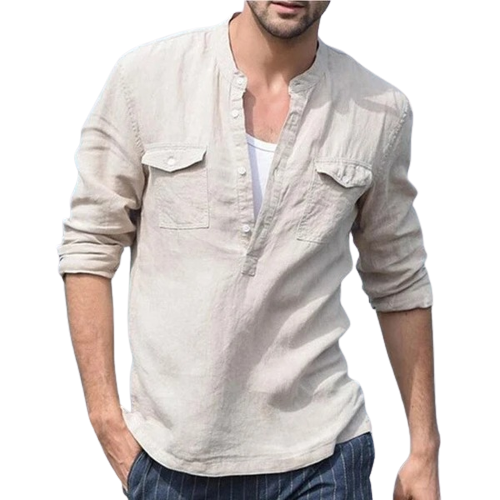 Cotton Linen Long Sleeve Shirt