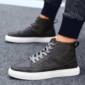 High-Top Leather Sneaker