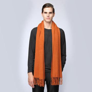 Men's Monochrome Cashmere Scarf