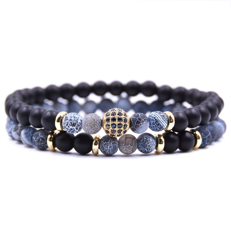 Men's Bead Bracelet Set