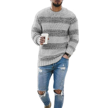 Casual Striped Knitted Sweater