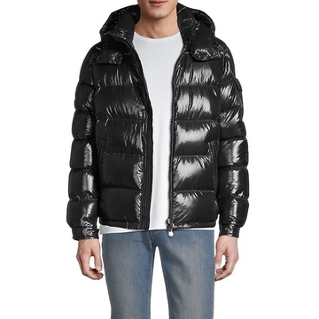 Glossy Hoodie Puffer Jacket