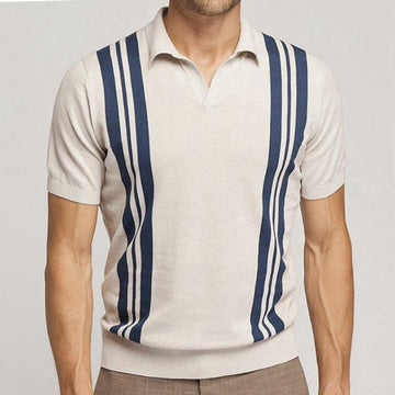 Short-sleeved Sweater Polo Shirt