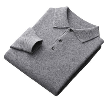 Long Sleeve Cashmere cutaway collar Pullover